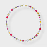 MULTI COLOR GEMSTONE NECKLACE - 8MM